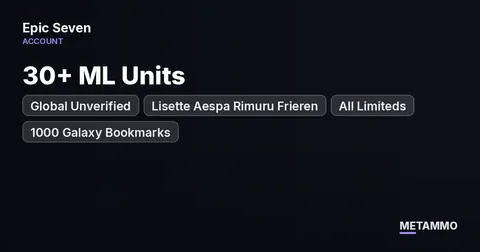 Global Unverified | 30+ ML Units | Lisette Aespa Rimuru Frieren | All Limiteds | 1000 Galaxy Bookmarks