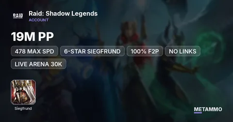 19M PP | 478 MAX SPD | 6-STAR SIEGFRUND | 100% F2P | NO LINKS | LIVE ARENA 30K | 170K GOLD CREST | PLATINUM AVATAR