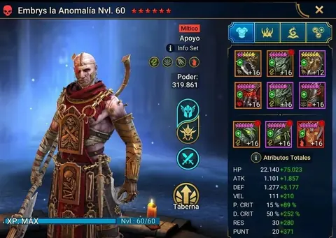 19M PP | 478 MAX SPD | 6-STAR SIEGFRUND | 100% F2P | NO LINKS | LIVE ARENA 30K | 170K GOLD CREST | PLATINUM AVATAR - Raid: Shadow Legends account screenshot 4
