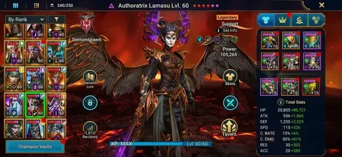 31M POWER | 9 MYTHICALS | 27 VOID LEGENDARIES | 441 SPD - Raid: Shadow Legends account screenshot 2