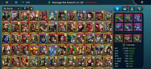 31M POWER | 9 MYTHICALS | 27 VOID LEGENDARIES | 441 SPD - Raid: Shadow Legends account screenshot 4