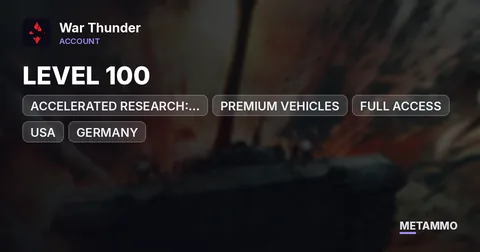 LEVEL 100 | ACCELERATED RESEARCH: 25,000,000 | PREMIUM VEHICLES | FULL ACCESS | USA | GERMANY | UNITED KINGDOM | ITALY | USSR