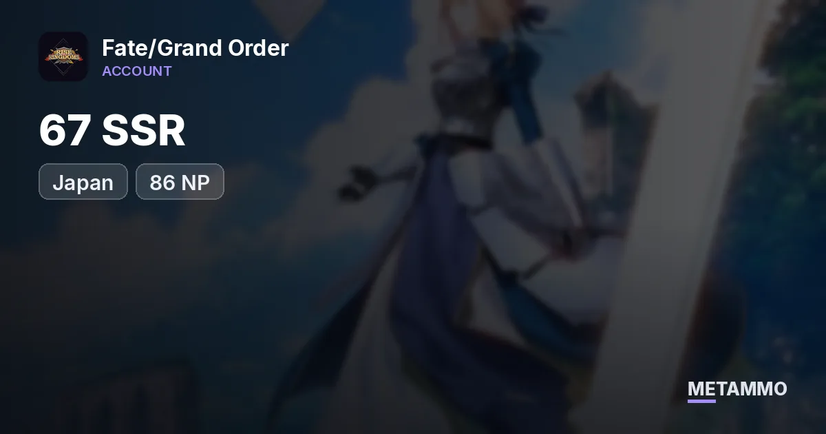 JP | 67 SSR/ 86 NP | Skadi, Tiamat, Castoria, Oberon - Fate/Grand Order account summary
