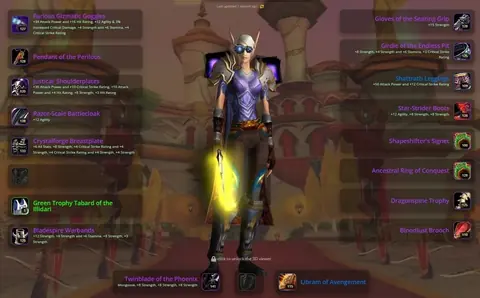 Spineshatter - Blood Elf Paladin 70◈BiS PH2 RET◈DST◈TWINBLADE◈280% FLY◈ - World of Warcraft: Classic account screenshot 1