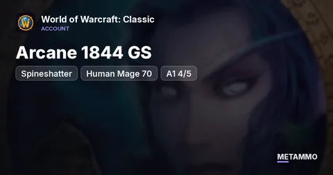 Spineshatter - Human Mage 70 ■ Arcane 1844 GS ■ A1 4/5