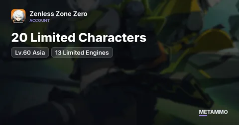 Lv.60 Asia | 20 Limited Characters | 13 Limited Engines