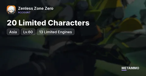 Lv.60 Asia | 20 Limited Characters | 13 Limited Engines