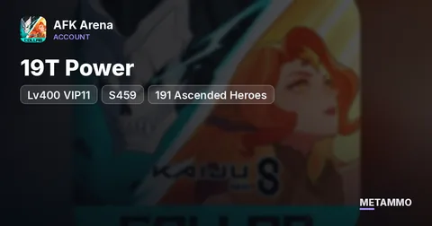 19T Power | Lv400 VIP11 | S459 | 191 Ascended Heroes
