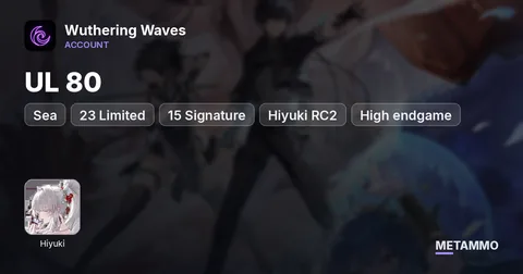 Sea | UL 80 | 23 Limited + 15 Signature | Hiyuki RC2 | High endgame