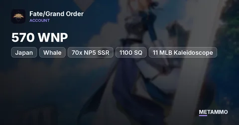 Japan Whale | 570 WNP | 70x NP5 SSR | 1100 SQ | 11 MLB Kaleidoscope | 110 Grails