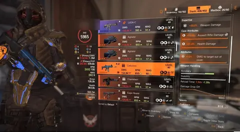 SHD 5900+ | All Raid Exotics Expertise 30 | 630+ Components - The Division 2 account screenshot 1