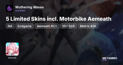 NA Endgame | Aemeath RC1 | 35+ SSR | 5 Limited Skins incl. Motorbike Aemeath | Matrix 45K