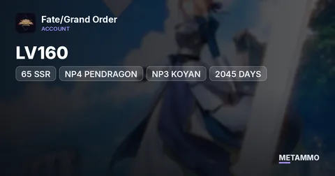 LV160 | 65 SSR | NP4 PENDRAGON | NP3 KOYAN | 2045 DAYS
