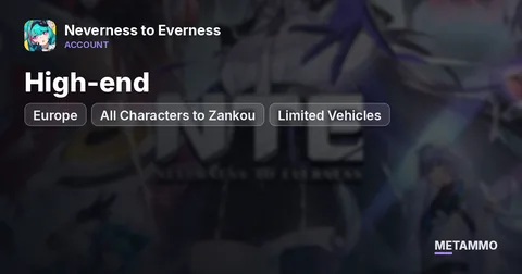 EU High-end | All Characters to Zankou | Limited Vehicles