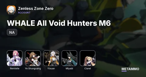 NA WHALE All Void Hunters M6 | Remielle/Ye Shunguang/Yi Xuan/Miyabi | Claret