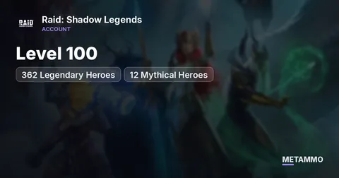 Level 100 | 362 Legendary Heroes | 12 Mythical Heroes