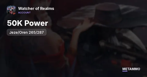 50K Power | Jeze/Oren 265/287 | End-game Ready
