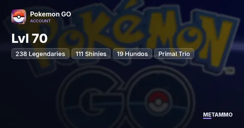 Lvl 70 | 238 Legendaries | 111 Shinies | 19 Hundos | Primal Trio