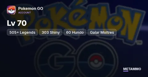 Lv 70 | 505+ Legends | 303 Shiny | 60 Hundo | Galar Moltres