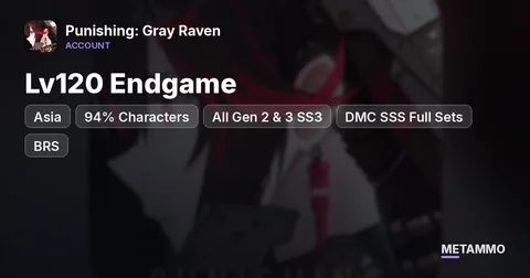 Asia Lv120 Endgame | 94% Characters | All Gen 2 & 3 SS3+ | DMC SSS Full Sets + BRS | 23K BC 11K Yellow Tickets