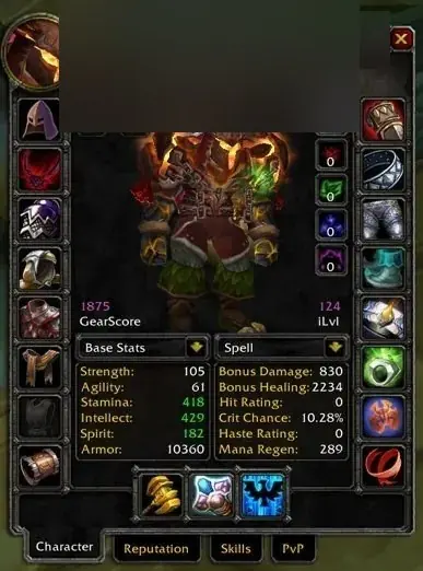 Spineshatter - Orc Shaman 70 ■ Resto 1879 GS ■ Alt Priest 1528 GS - World of Warcraft: Classic account screenshot 4