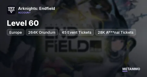 EU | 264K Orundum, 45 Event Tickets, 28K A***nal Tickets | Level 60