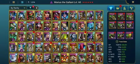 11x Mythical | 4x Turtle | Deathdealer Relic | Endgame - Raid: Shadow Legends account screenshot 2