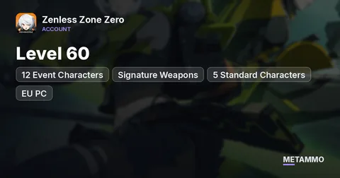 Level 60 | 12 Event Characters + Signature Weapons | 5 Standard Characters | EU PC