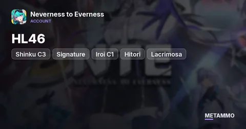 HL46 | Shinku C3 + Signature | Iroi C1 + Signature | Hitori | Lacrimosa + Signature