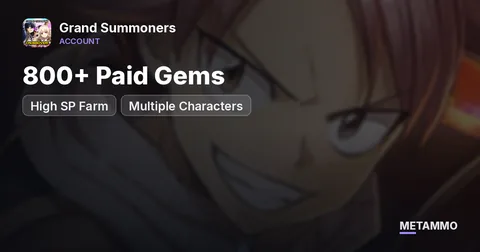 High SP Farm | 800+ Paid Gems | Multiple Characters
