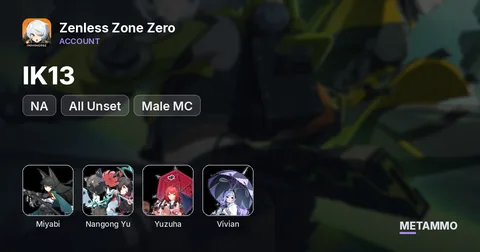 NA IK13 | Miyabi + Nangong Yu + Yuzuha + Vivian | All Unset | Male MC