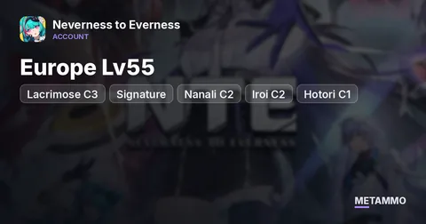 Europe Lv55 | Lacrimose C3 + Signature | Nanali C2 + Signature | Iroi C2 + Signature | Hotori C1 + Signature | 30M+ Fons