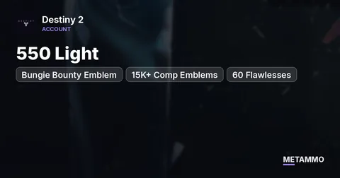 550 Light | Bungie Bounty Emblem | 15K+ Comp Emblems | 60 Flawlesses