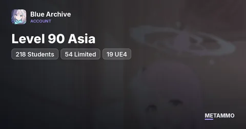 Level 90 Asia | 218 Students | 54 Limited | 19 UE4
