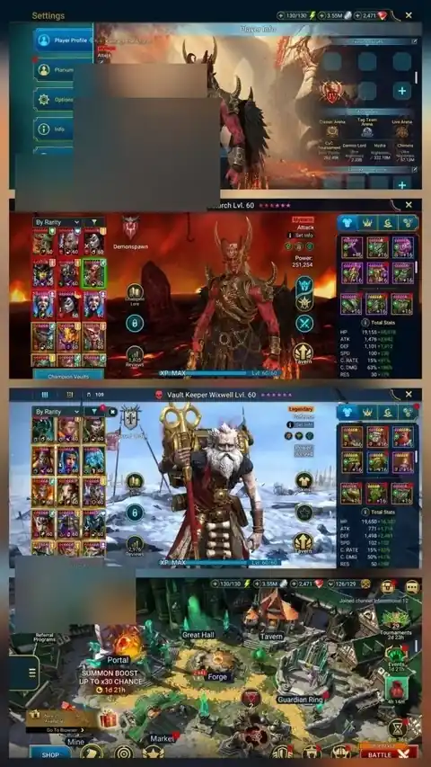 Level 100 | 10 Mythical Champions | 2x Mikage, Krixia, Gnut - Raid: Shadow Legends account screenshot 3