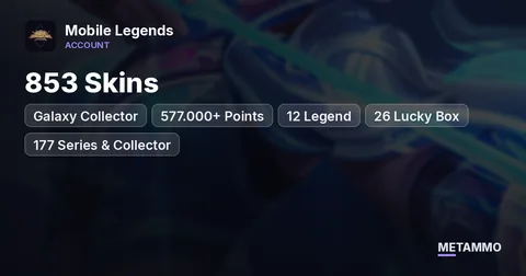 Galaxy Collector | 853 Skins | 577.000+ Points | 12 Legend | 26 Lucky Box | 177 Series & Collector