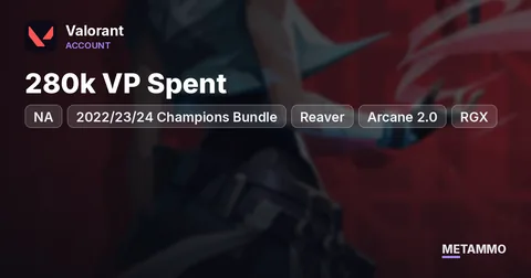 NA | 280k VP Spent | 2022/23/24 Champions Bundle | Reaver, Arcane 2.0, RGX | 3x Knives