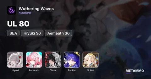 UL 80 SEA | Hiyuki S6 | Aemeath S6 | Chisa | Lucilla | Suisui