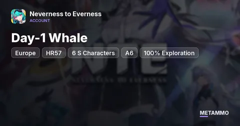 Day-1 EU Whale | HR57 | 6 S Characters | A6 | 100% Exploration | Porsche