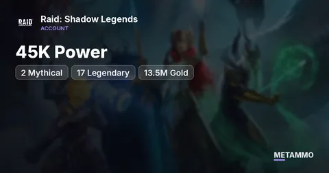 45K Power | 2 Mythical | 17 Legendary | 13.5M Gold