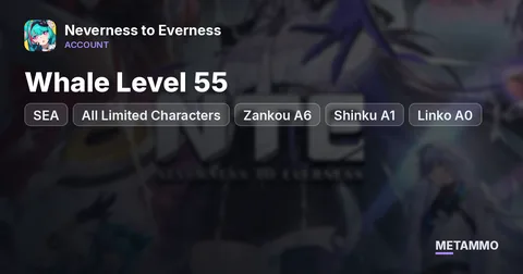 SEA Whale Level 55 | All Limited Characters | Zankou A6 + Shinku A1 + Linko A0