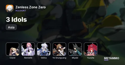 Asia | 3 Idols + Claret M1 | Remielle Velina Ye Shunguang Miyabi M1 Yuzuha Yixuan