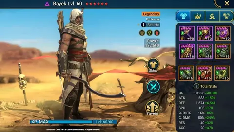 29 Mythicals | Double Nais, Theodosia, Galathir, Solanar - Raid: Shadow Legends account screenshot 1