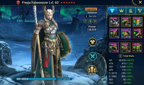 29 Mythicals | Double Nais, Theodosia, Galathir, Solanar - Raid: Shadow Legends account screenshot 3