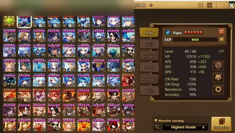 7 LD5s | Tian Lang + Seimei + Elena | 10K Crystals - Summoners War account screenshot 2
