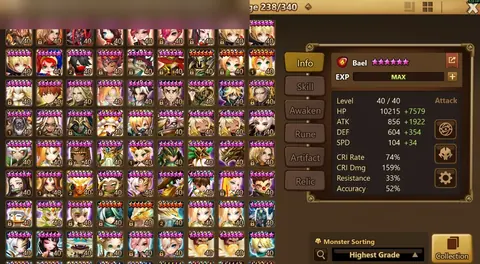 7 LD5s | Tian Lang + Seimei + Elena | 10K Crystals - Summoners War account screenshot 3