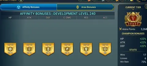 27M Power | 9 Mythic | TEKTEON, Titus+Wixwell, Odin, Yumeko, Marius, Rotos, Arbiter, 2x Gnut, Fabian | 220+ Legendaries - Raid: Shadow Legends account screenshot 4