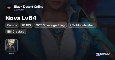 EU Nova Lv64 | 821GS | OCT Sovereign Sting | PEN Moonhushed | BiS Crystals