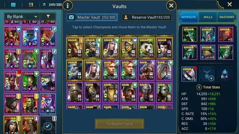 20.5M Power | +4 Kymar (3 copies) | 4 Duchess | Mikage Cardiel Trunda | 200+ Legendaries - Raid: Shadow Legends account screenshot 1