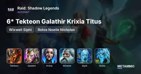 6* Tekteon Galathir Krixia Titus | Wixwell Siphi | Rotos Noelle Nicholas
